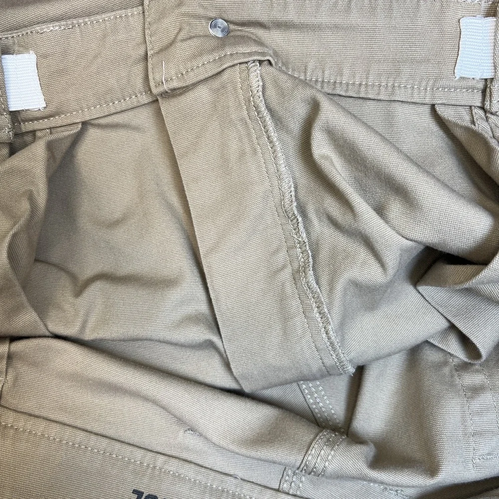 Duluth Trading Mens Pants 44x30 Tan Coolmax Flex Firehose Cargo Stretch Workwear